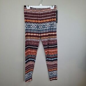 Leggings Depot Tribal Fall Winter Stripes Poly Spandex Leggings Extra Plus Size‎